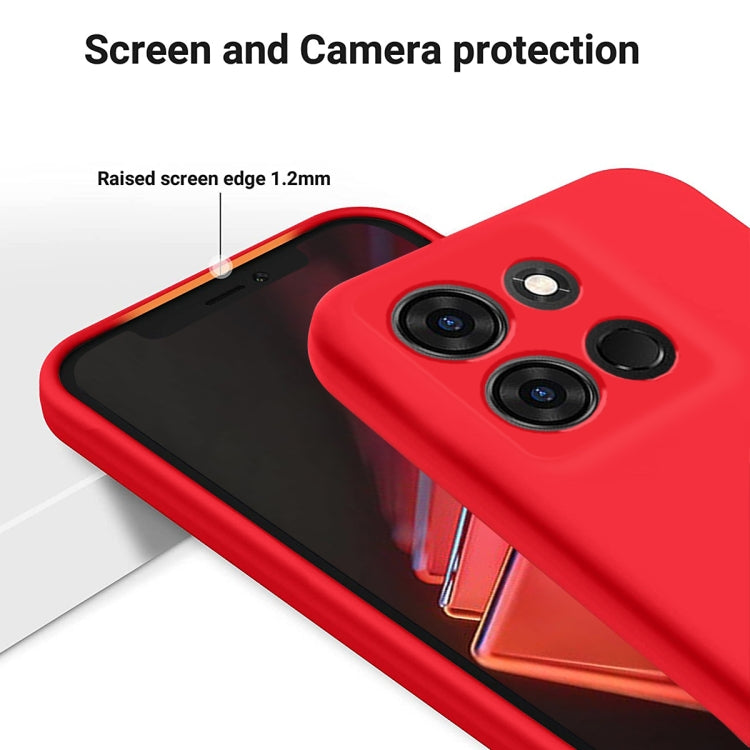 For Infinix Smart 7 African Pure Color Liquid Silicone Shockproof Phone Case