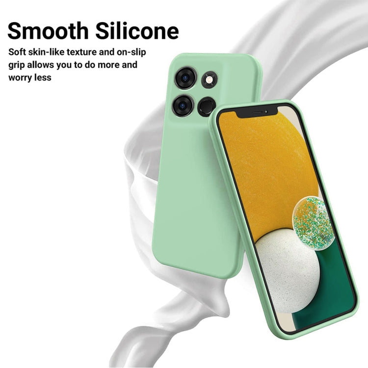 For Infinix Smart 7 African Pure Color Liquid Silicone Shockproof Phone Case