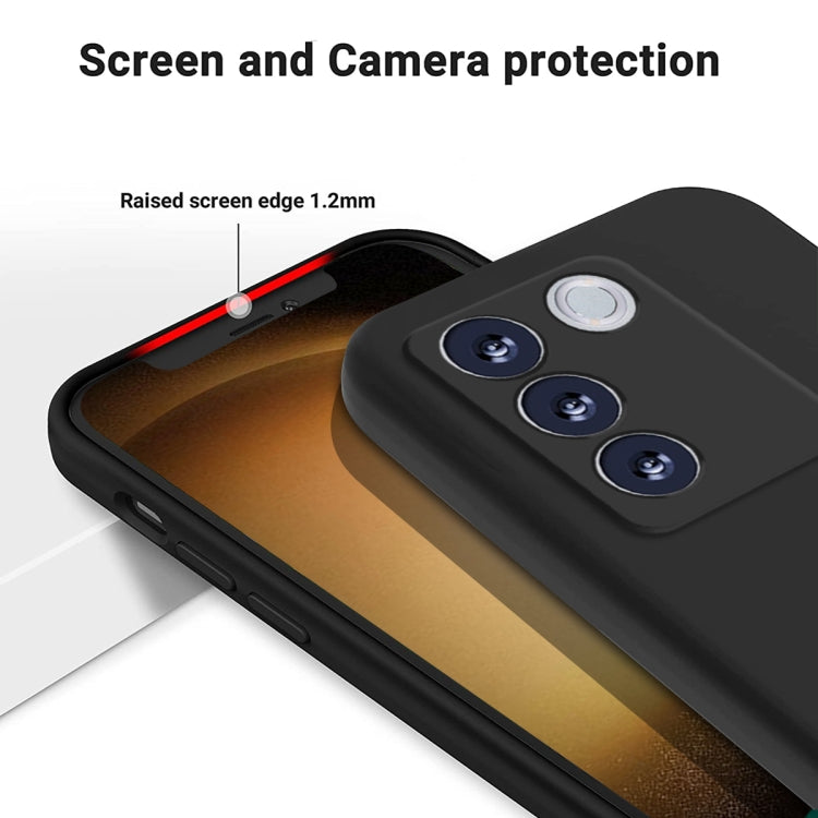 For vivo V27e / S16e Pure Color Liquid Silicone Shockproof Phone Case