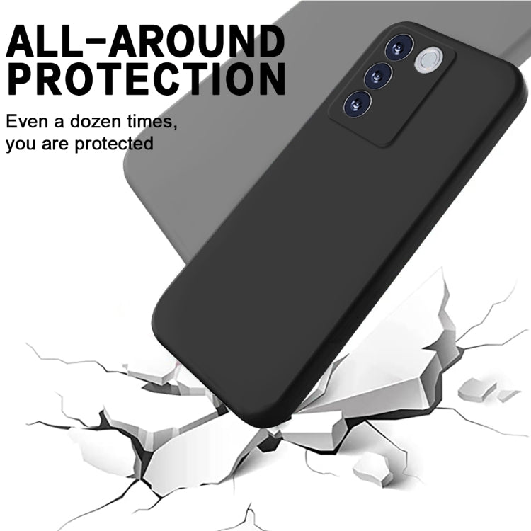 For vivo V27e / S16e Pure Color Liquid Silicone Shockproof Phone Case
