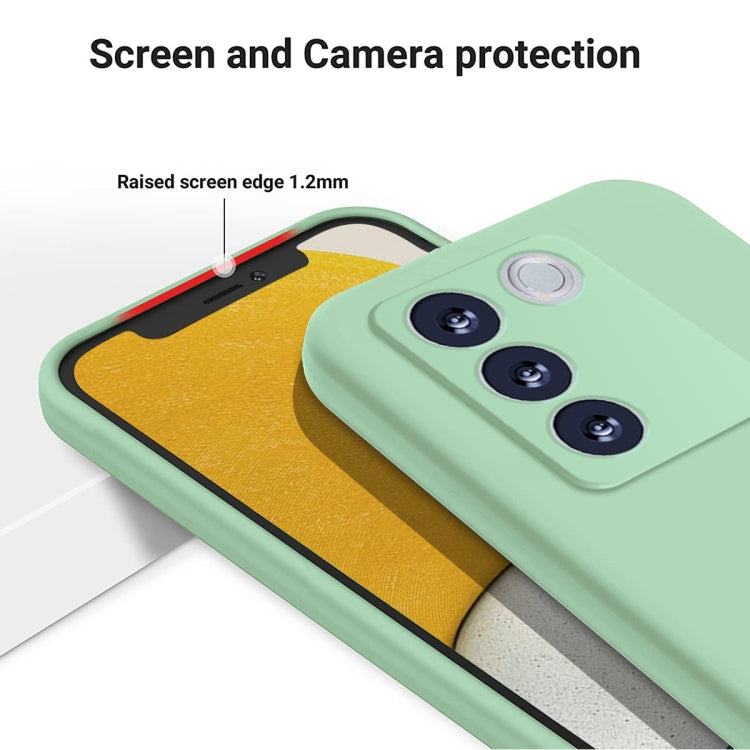 For vivo V27e / S16e Pure Color Liquid Silicone Shockproof Phone Case