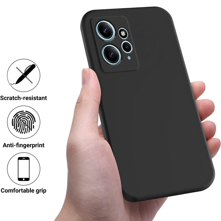 For Xiaomi Redmi Note 12 4G Global Pure Color Liquid Silicone Shockproof Phone Case