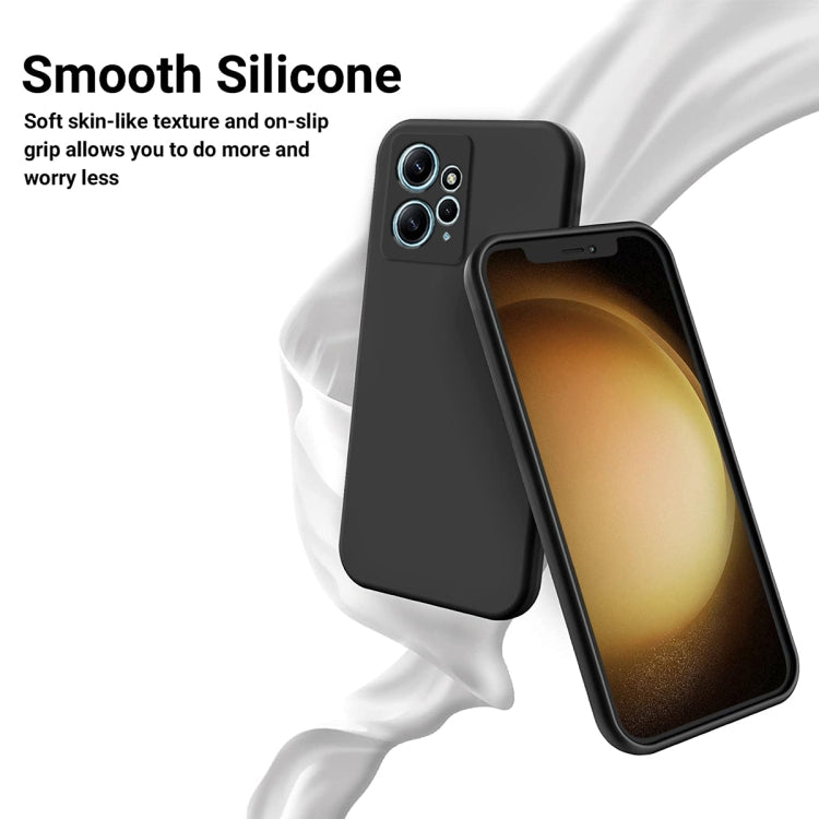For Xiaomi Redmi Note 12 4G Global Pure Color Liquid Silicone Shockproof Phone Case