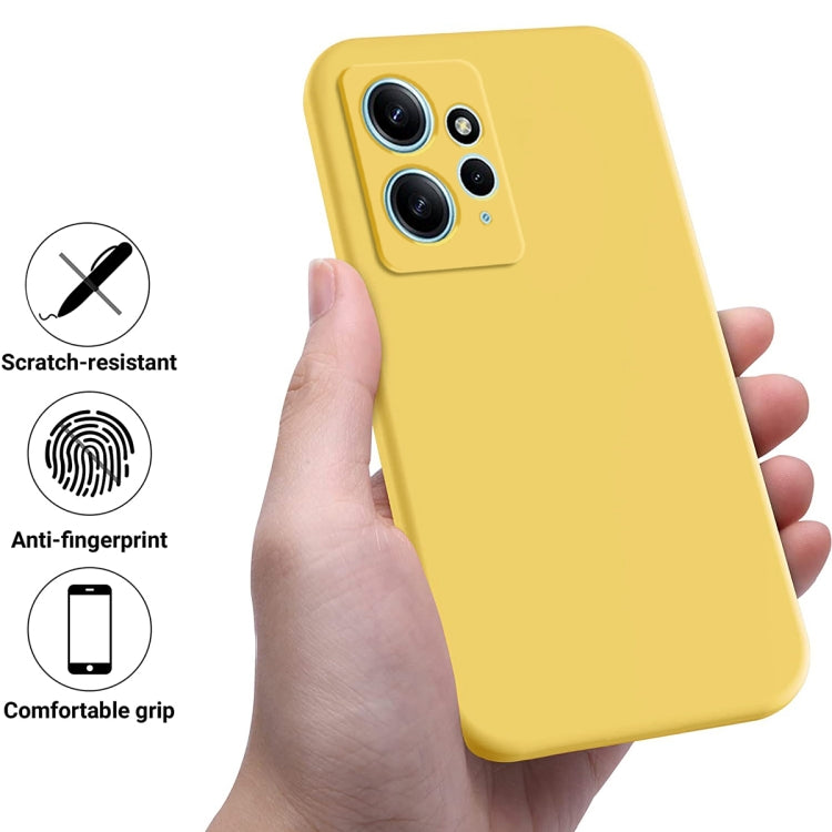 For Xiaomi Redmi Note 12 4G Global Pure Color Liquid Silicone Shockproof Phone Case