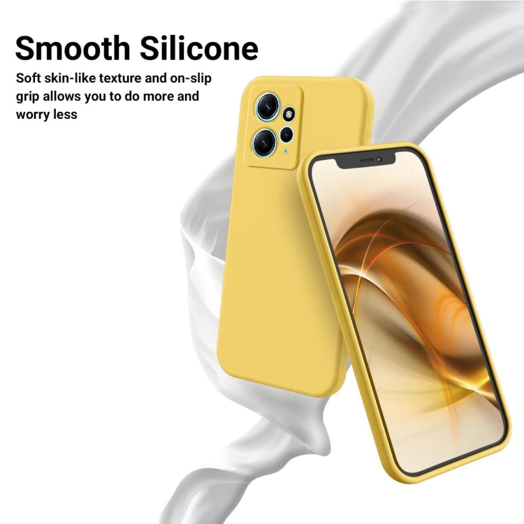 For Xiaomi Redmi Note 12 4G Global Pure Color Liquid Silicone Shockproof Phone Case