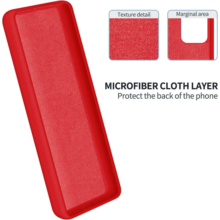 For Xiaomi Redmi Note 12 4G Global Pure Color Liquid Silicone Shockproof Phone Case