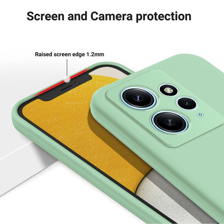 For Xiaomi Redmi Note 12 4G Global Pure Color Liquid Silicone Shockproof Phone Case