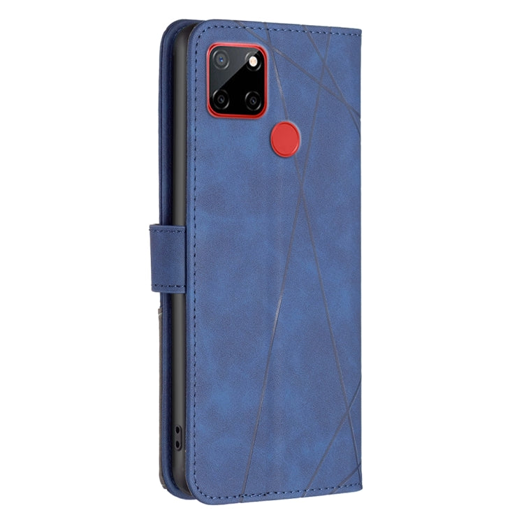 For Nokia C12 Magnetic Buckle Rhombus Texture Leather Phone Case