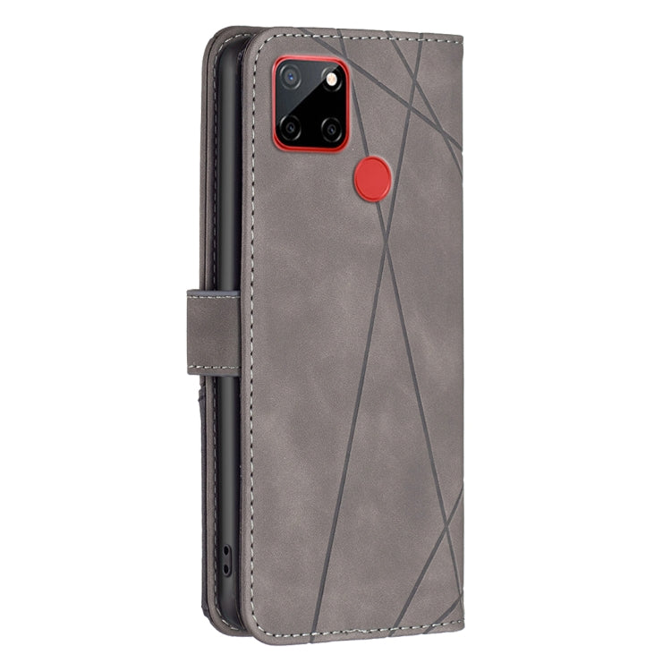 For Nokia C12 Magnetic Buckle Rhombus Texture Leather Phone Case