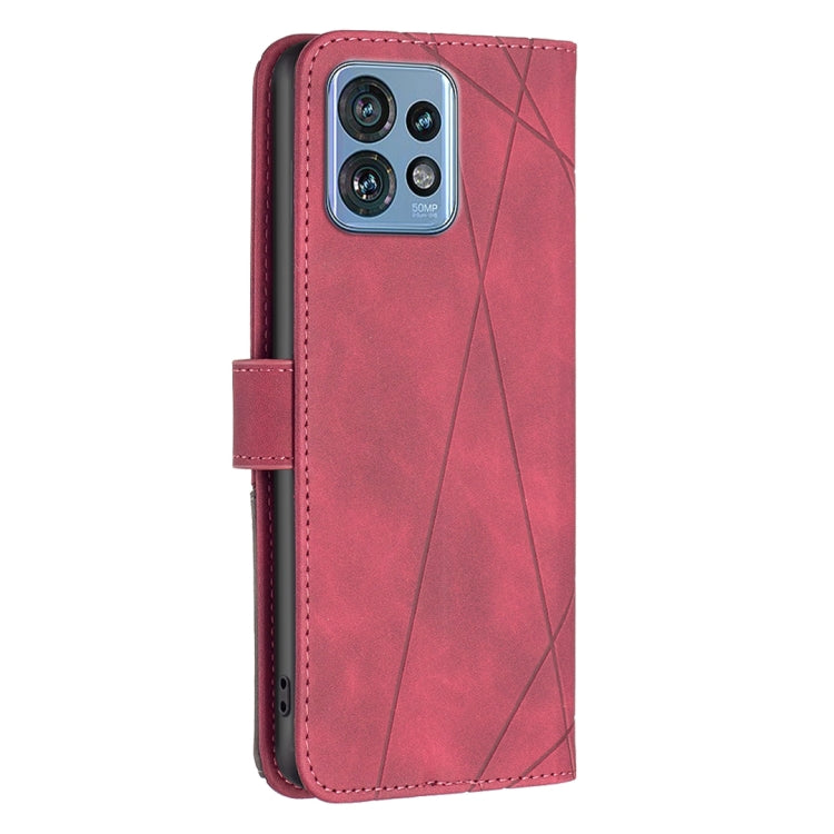 For Motorola Edge 40 Pro 5G / Moto X40 / X40 Pro Magnetic Buckle Rhombus Texture Leather Phone Case