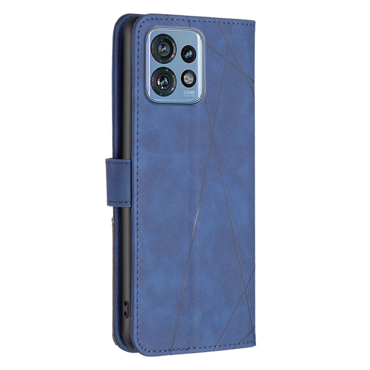 For Motorola Edge 40 Pro 5G / Moto X40 / X40 Pro Magnetic Buckle Rhombus Texture Leather Phone Case
