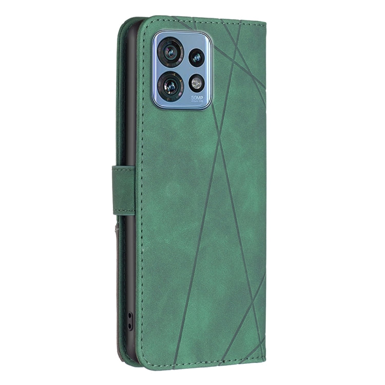 For Motorola Edge 40 Pro 5G / Moto X40 / X40 Pro Magnetic Buckle Rhombus Texture Leather Phone Case