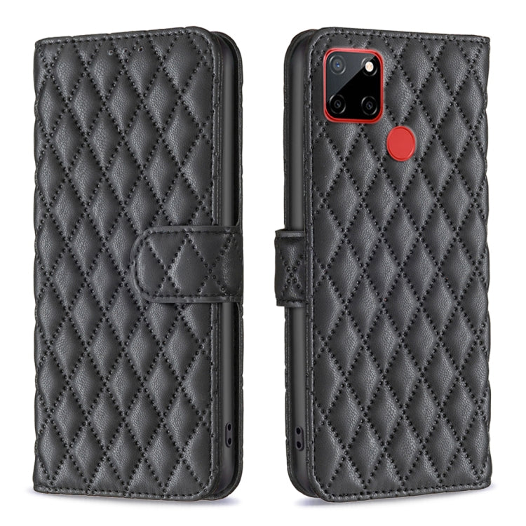 For Nokia C12 Diamond Lattice Wallet Flip Leather Phone Case