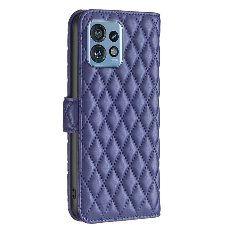 For Motorola Edge 40 Pro 5G / Moto X40 / X40 Pro Diamond Lattice Wallet Flip Leather Phone Case