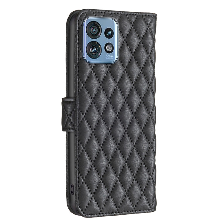 For Motorola Edge 40 Pro 5G / Moto X40 / X40 Pro Diamond Lattice Wallet Flip Leather Phone Case