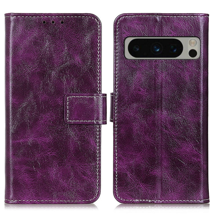 For Google Pixel 8 Pro Retro Crazy Horse Texture Flip Leather Phone Case