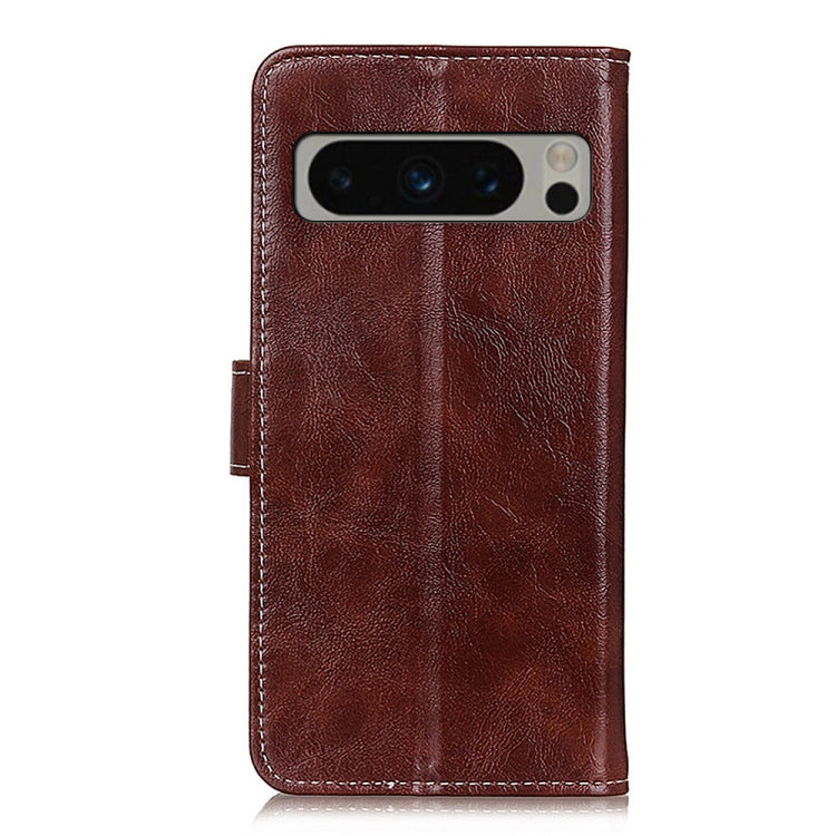For Google Pixel 8 Pro Retro Crazy Horse Texture Flip Leather Phone Case