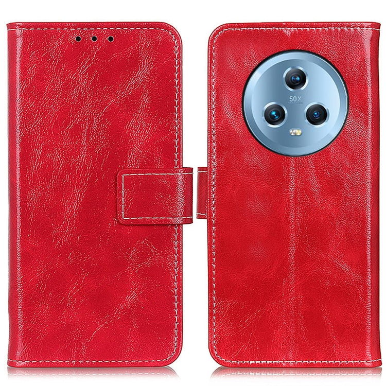 For Honor Magic5 Retro Crazy Horse Texture Flip Leather Phone Case