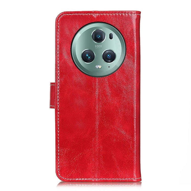 For Honor Magic5 Pro Retro Crazy Horse Texture Flip Leather Phone Case