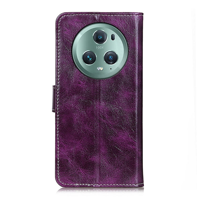 For Honor Magic5 Pro Retro Crazy Horse Texture Flip Leather Phone Case