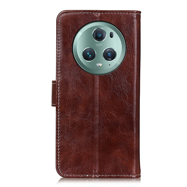 For Honor Magic5 Pro Retro Crazy Horse Texture Flip Leather Phone Case