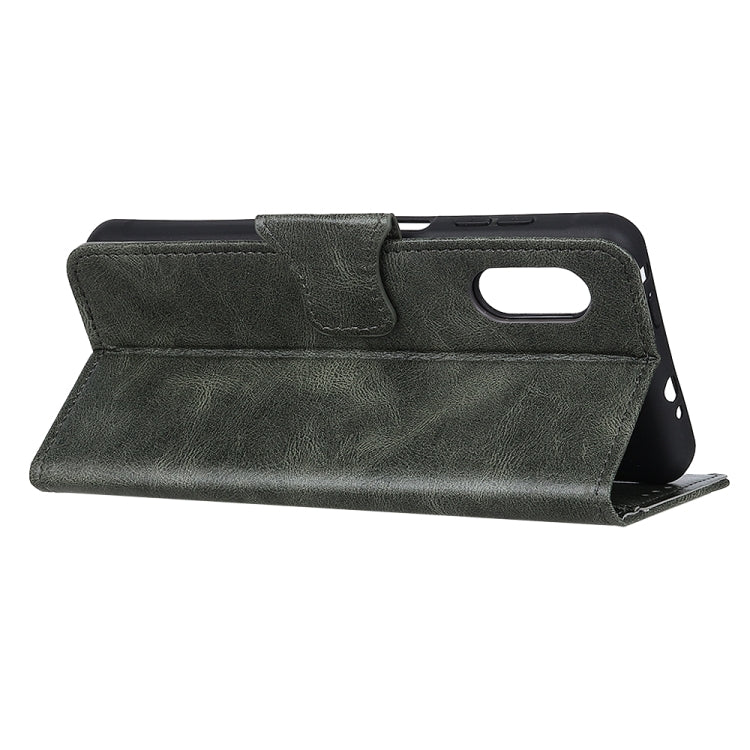 For Samsung Galaxy Xcover Pro Mirren Crazy Horse Texture Horizontal Flip Leather Case with Holder & Card Slots & Wallet
