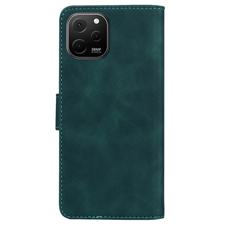 For Huawei nova Y61 / Enjoy 50z Skin Feel Pure Color Flip Leather Phone Case