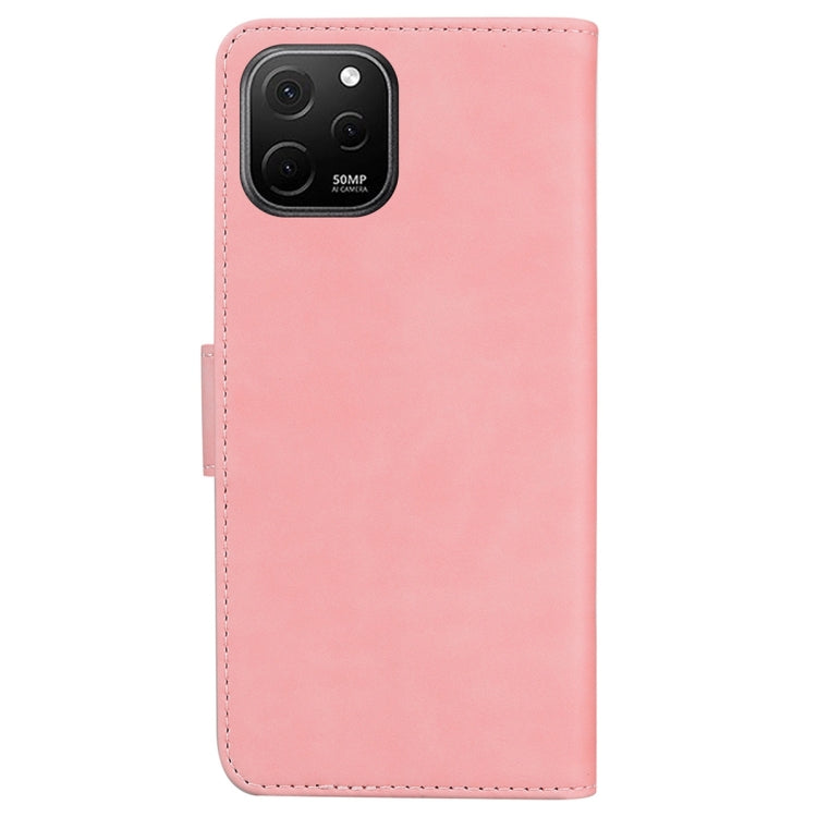For Huawei nova Y61 / Enjoy 50z Skin Feel Pure Color Flip Leather Phone Case