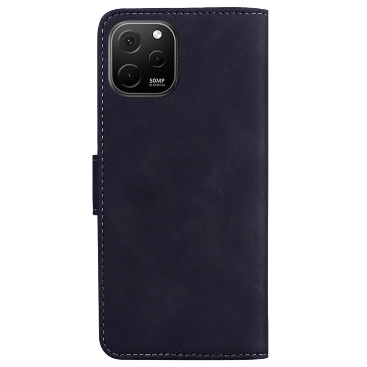 For Huawei nova Y61 / Enjoy 50z Skin Feel Pure Color Flip Leather Phone Case