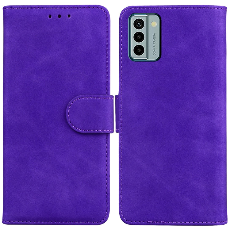 For Nokia G22 Skin Feel Pure Color Flip Leather Phone Case