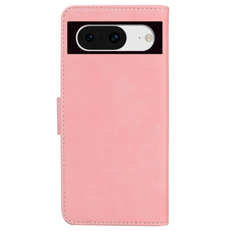 For Google Pixel 8 Skin Feel Pure Color Flip Leather Phone Case