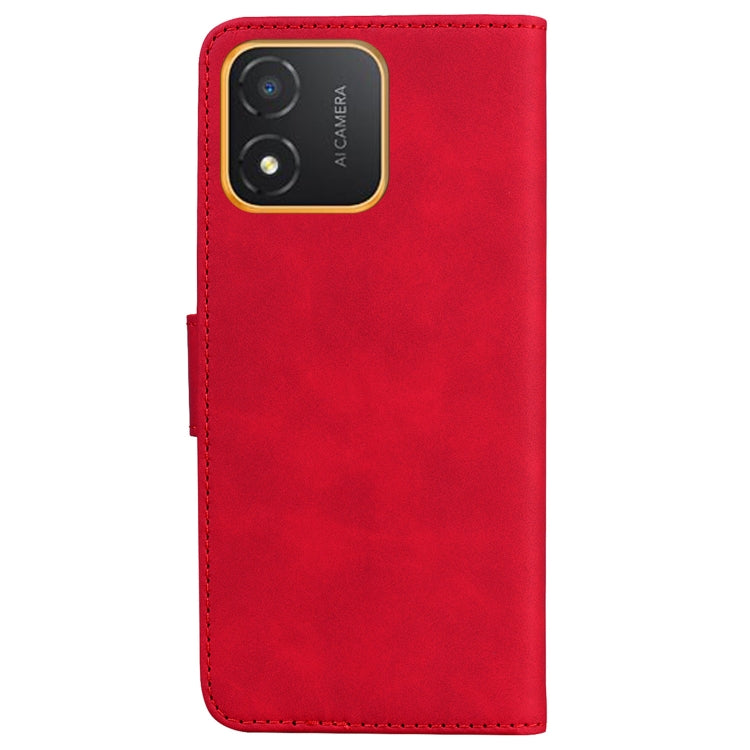 For Honor X5 Skin Feel Pure Color Flip Leather Phone Case