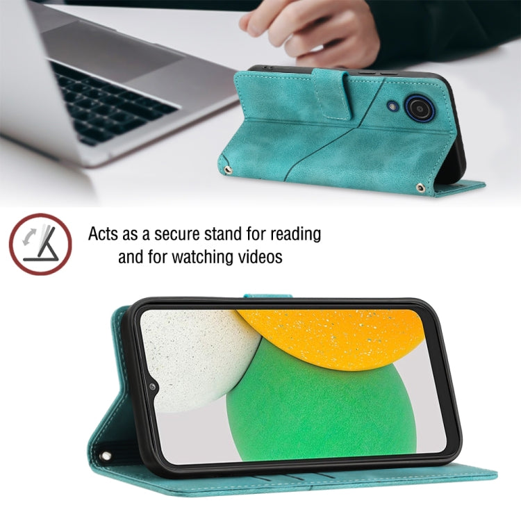 For Samsung Galaxy A03 Core Skin-feel Embossed Leather Phone Case