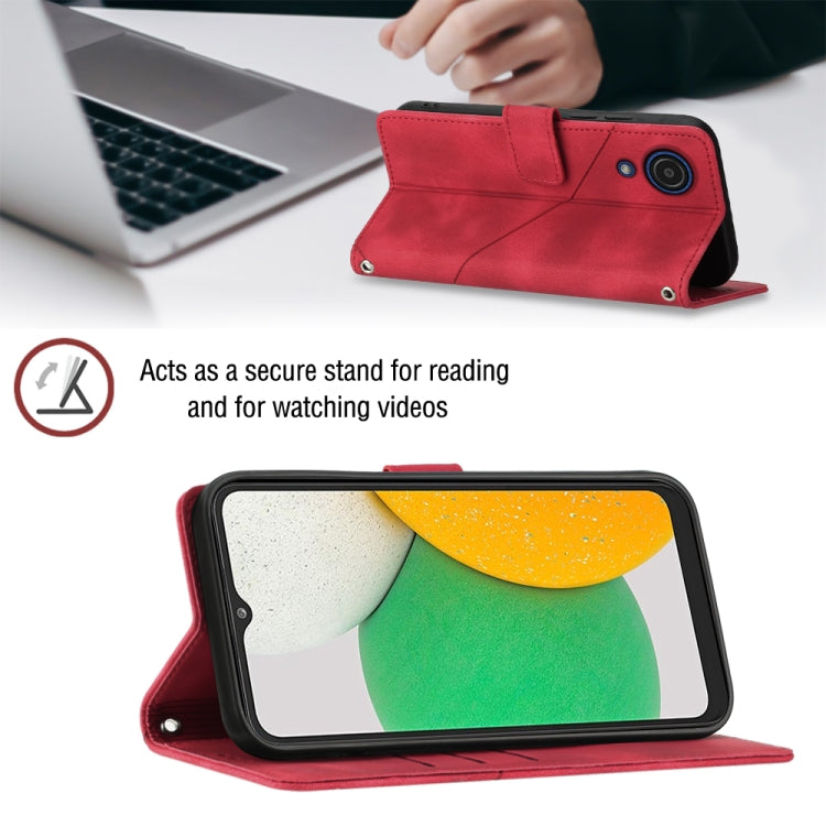For Samsung Galaxy A03 Core Skin-feel Embossed Leather Phone Case