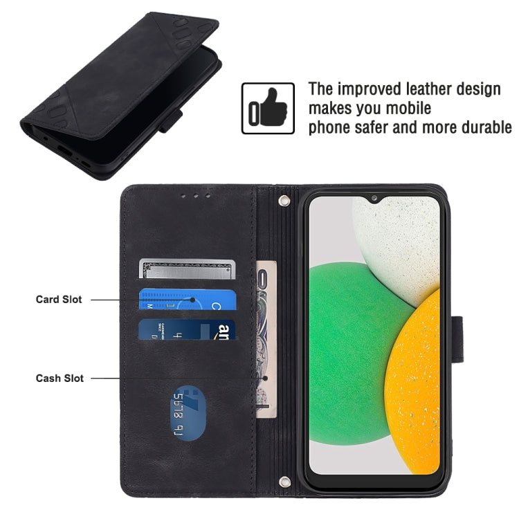 For Samsung Galaxy A03 Core Skin-feel Embossed Leather Phone Case