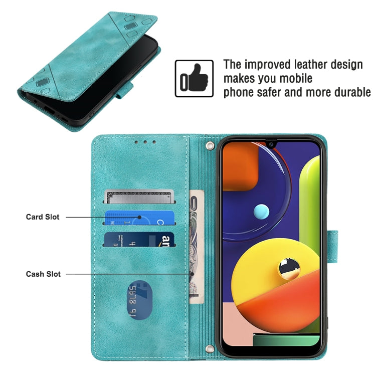 For Samsung Galaxy A50 / A30s / A50s Skin-feel Embossed Leather Phone Case