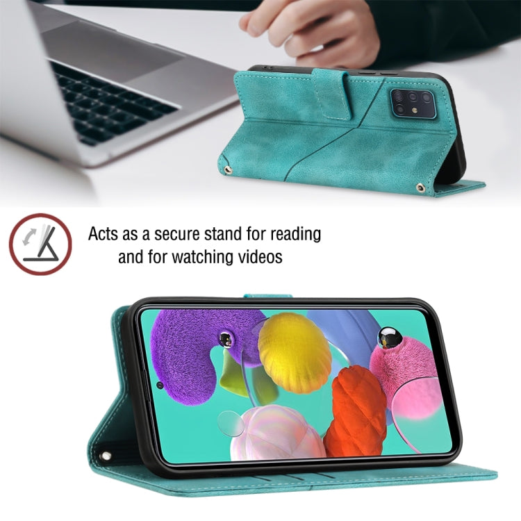For Samsung Galaxy A51 / M40s Skin-feel Embossed Leather Phone Case