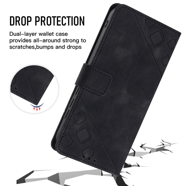 For Samsung Galaxy A51 / M40s Skin-feel Embossed Leather Phone Case
