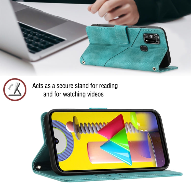 For Samsung Galaxy M31 / F41 / M21s Skin-feel Embossed Leather Phone Case