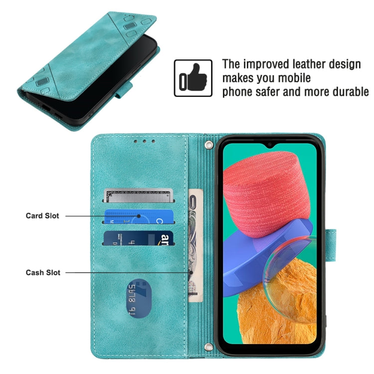 For Samsung Galaxy M33 5G Global Skin-feel Embossed Leather Phone Case