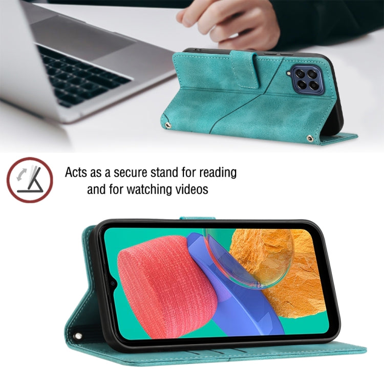 For Samsung Galaxy M33 5G Global Skin-feel Embossed Leather Phone Case