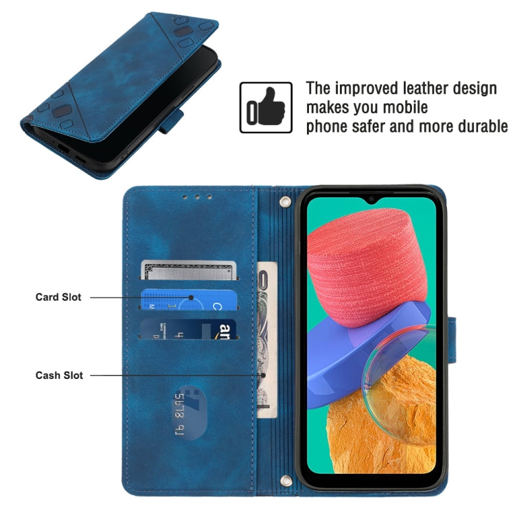 For Samsung Galaxy M33 5G Global Skin-feel Embossed Leather Phone Case