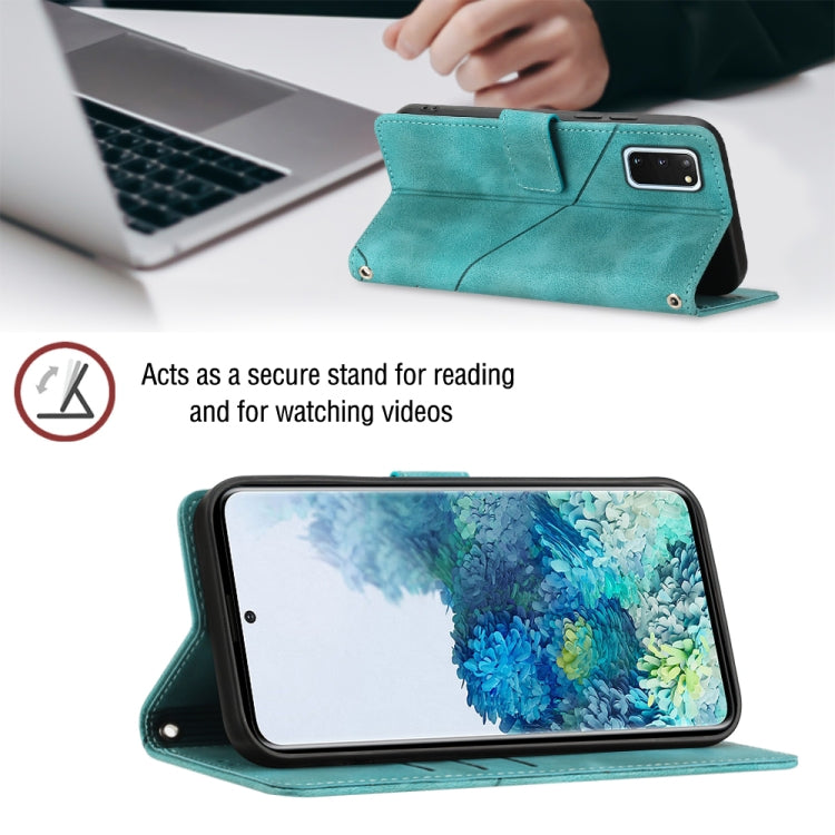 For Samsung Galaxy S20 Skin-feel Embossed Leather Phone Case