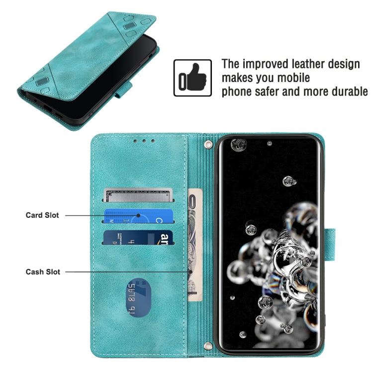For Samsung Galaxy S20 Ultra Skin-feel Embossed Leather Phone Case