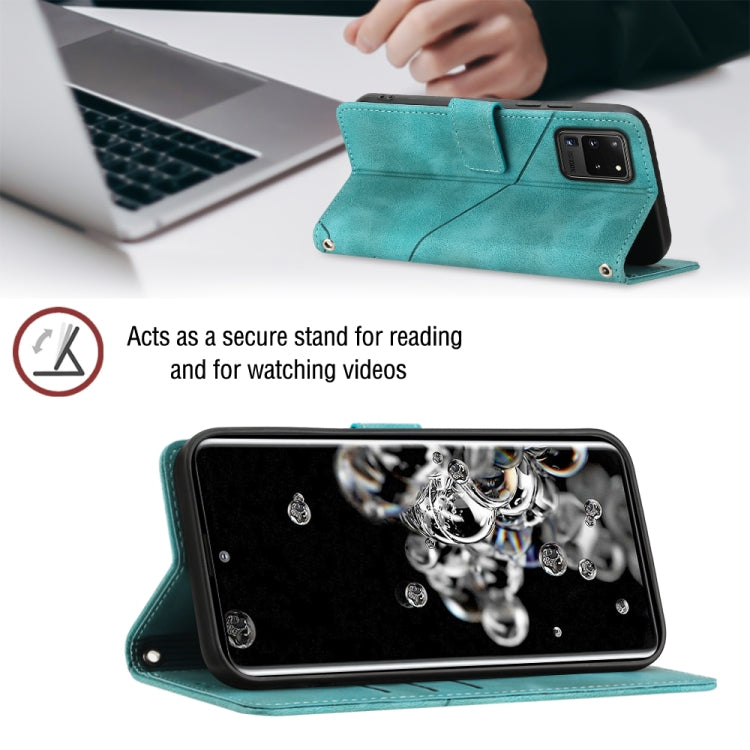 For Samsung Galaxy S20 Ultra Skin-feel Embossed Leather Phone Case