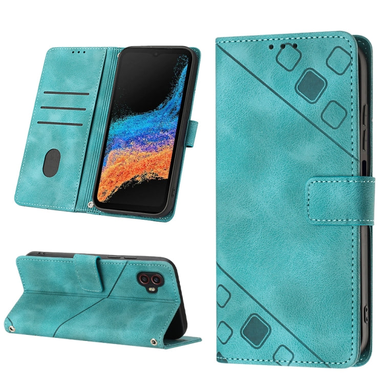 For Samsung Galaxy Xcover6 Pro Skin-feel Embossed Leather Phone Case