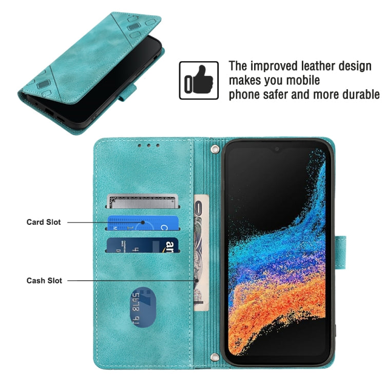 For Samsung Galaxy Xcover6 Pro Skin-feel Embossed Leather Phone Case
