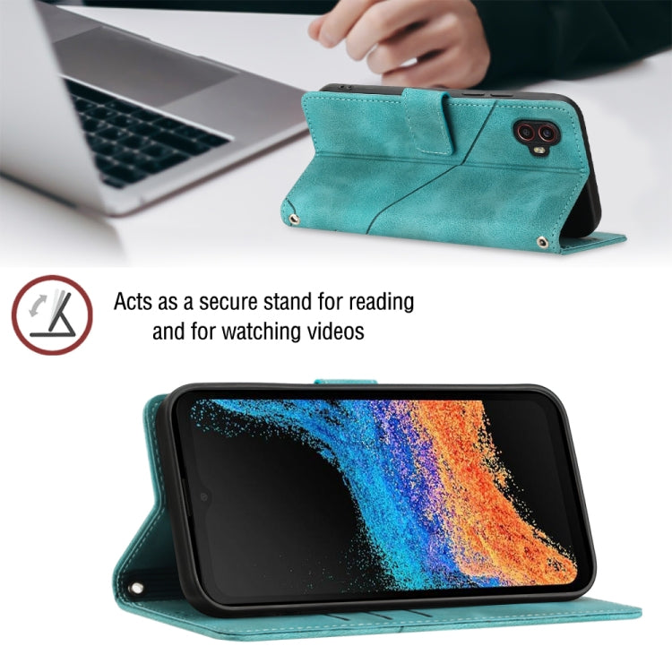 For Samsung Galaxy Xcover6 Pro Skin-feel Embossed Leather Phone Case