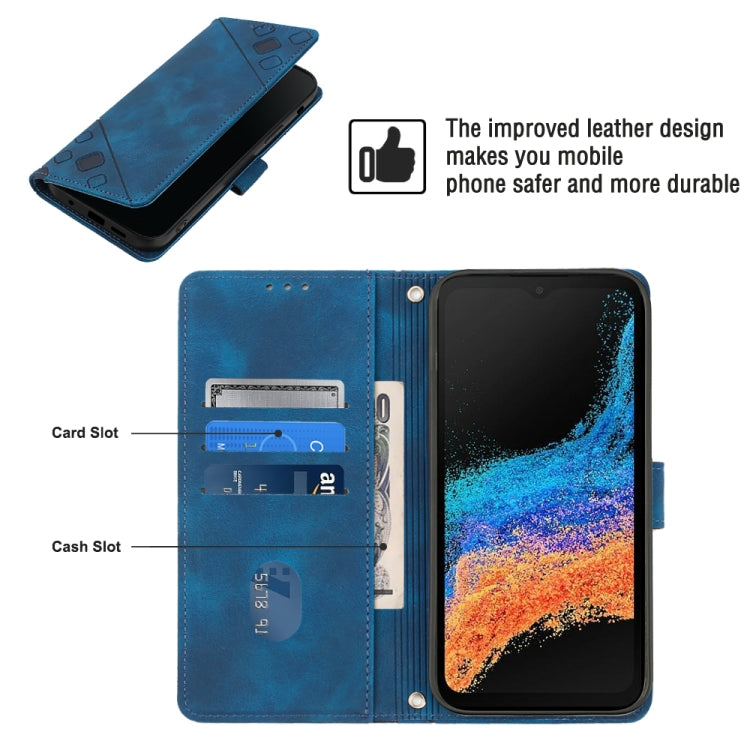 For Samsung Galaxy Xcover6 Pro Skin-feel Embossed Leather Phone Case