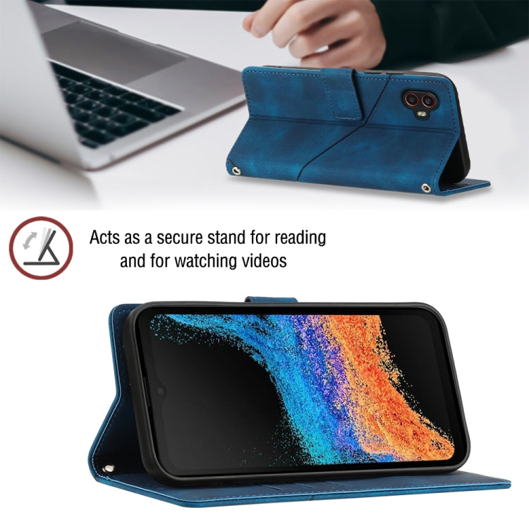 For Samsung Galaxy Xcover6 Pro Skin-feel Embossed Leather Phone Case